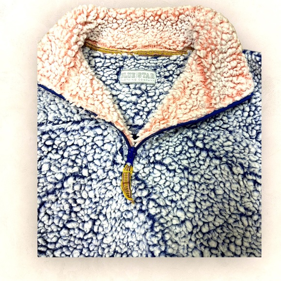 Pre-Owned Sherpa soft cozy pullover jacket for Girls 8-10 y/o S size. Warm. - Picture 3 of 14